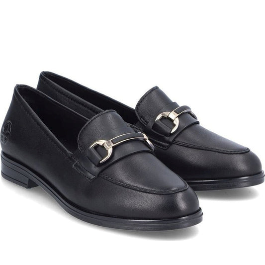 black elegant closed ladies shoes