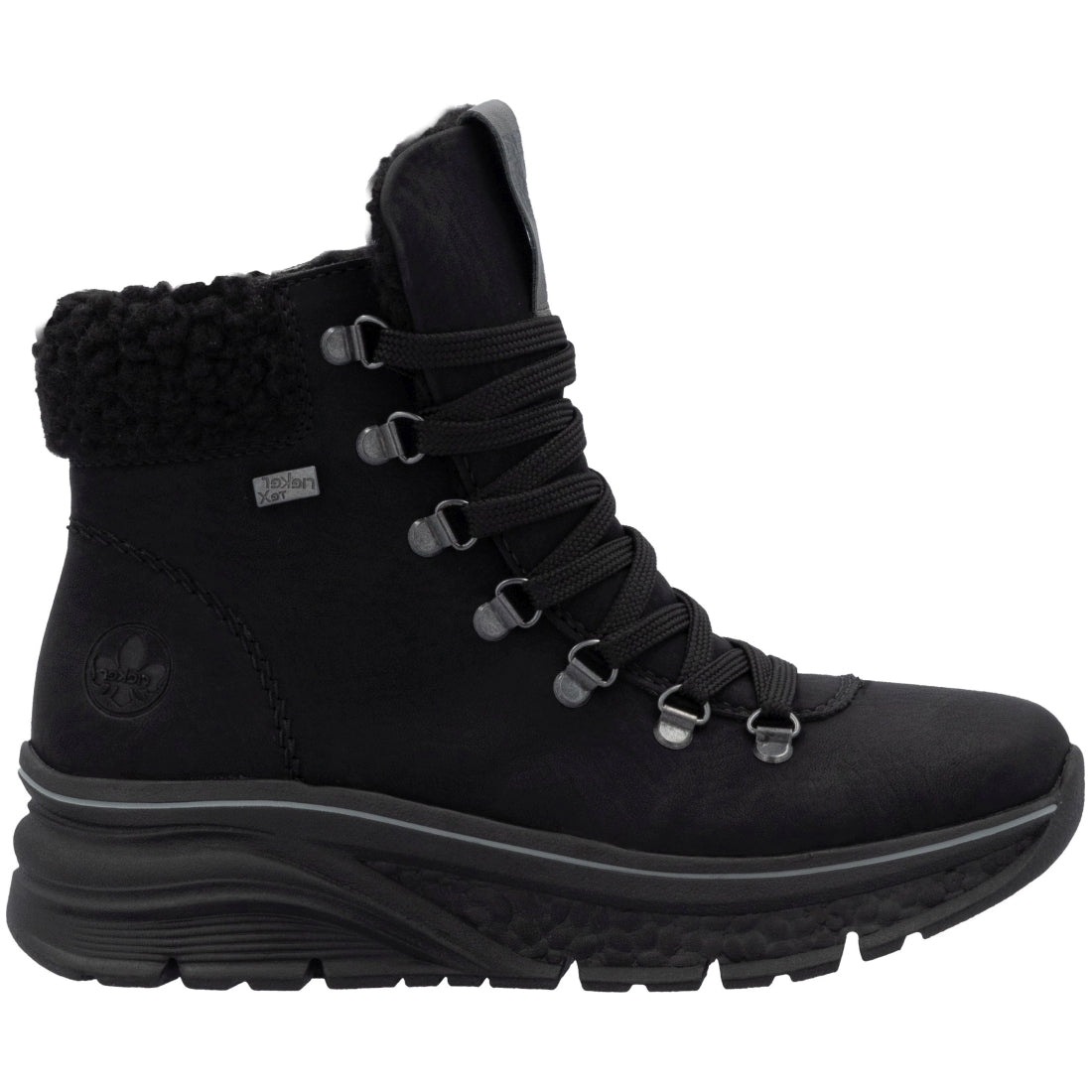 black casual closed ladies mid height boots