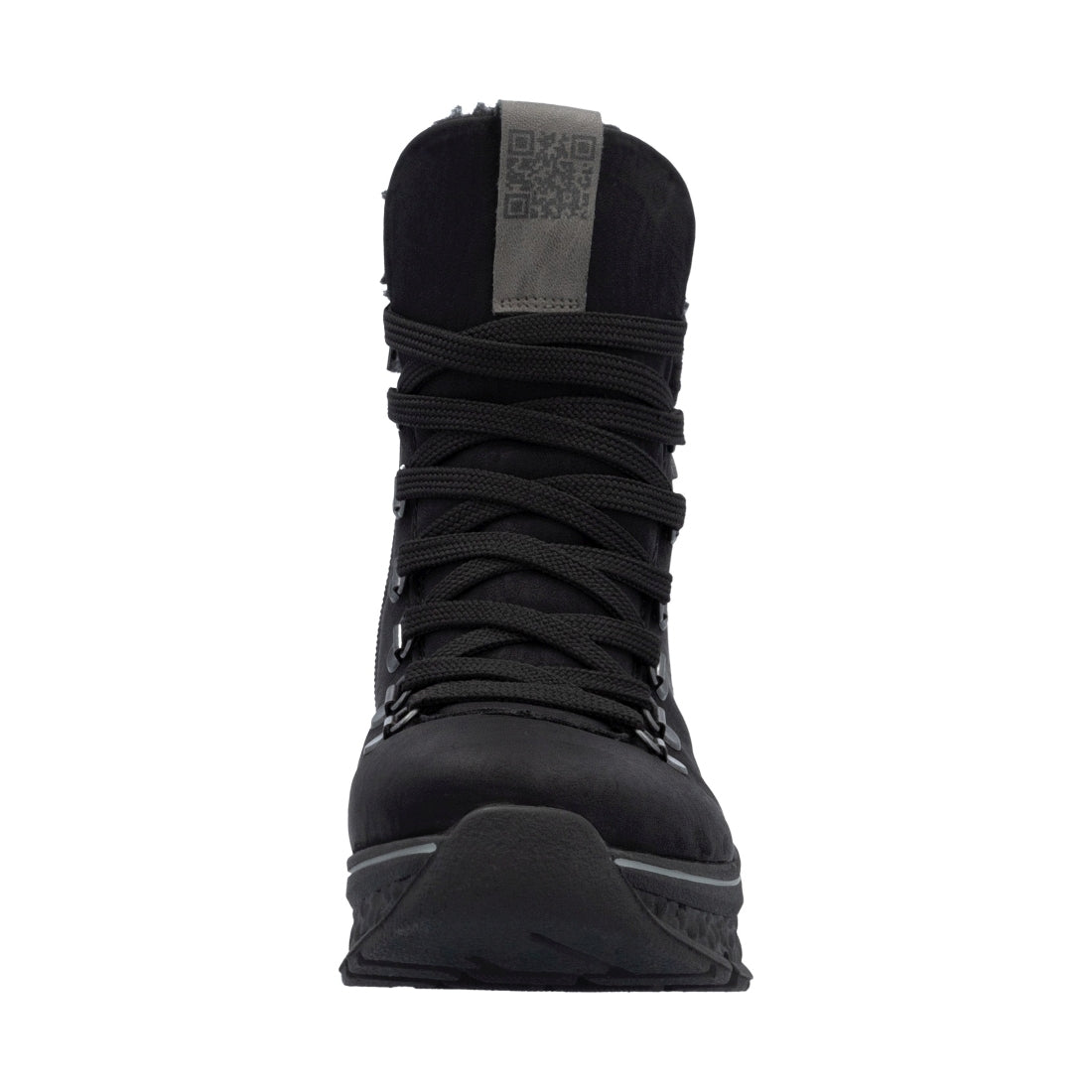 black casual closed ladies mid height boots