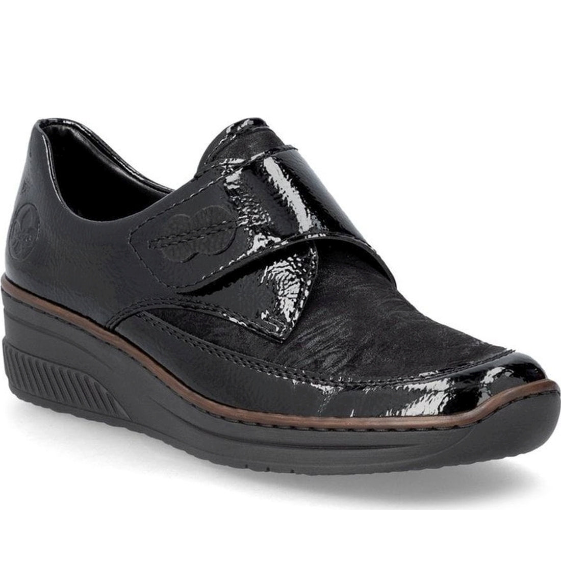 black casual closed ladies shoes