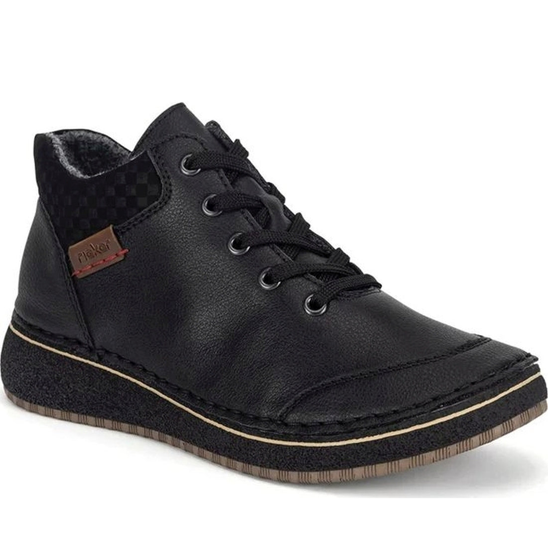 black casual closed ladies mid height boots