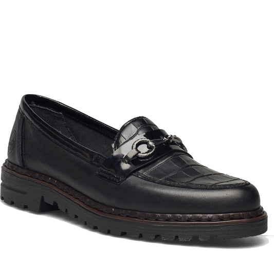 black elegant closed ladies shoes
