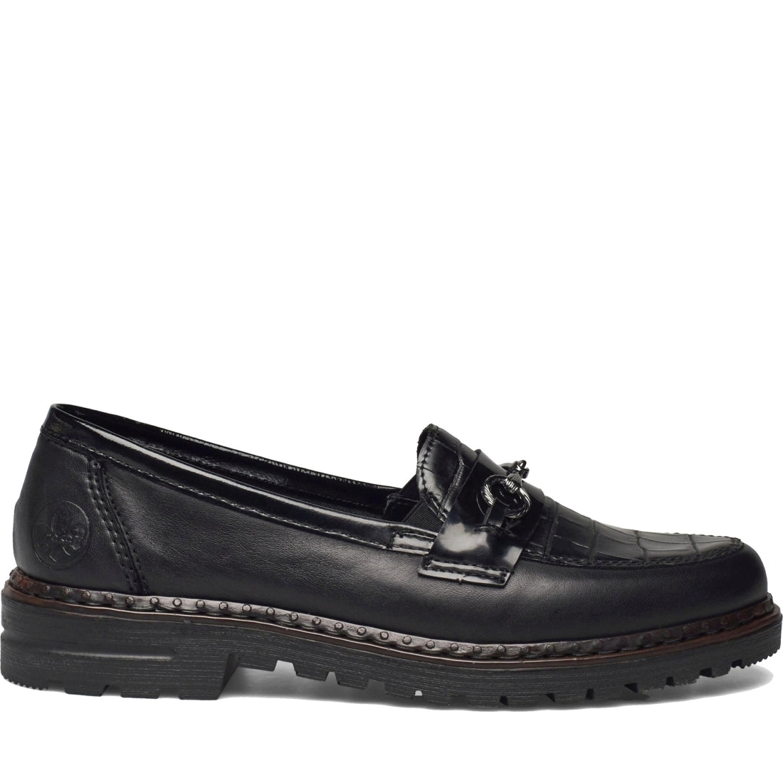 black elegant closed ladies shoes
