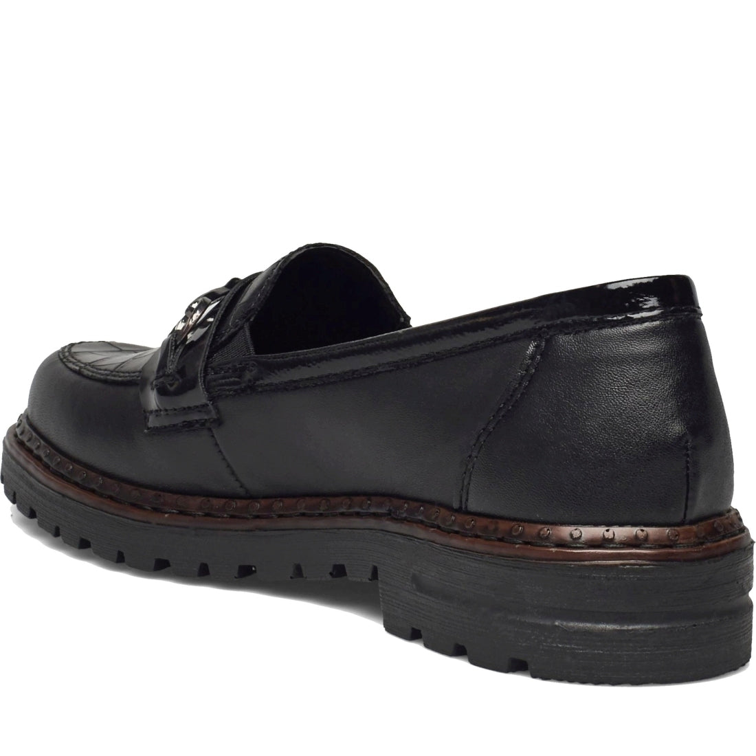 black elegant closed ladies shoes