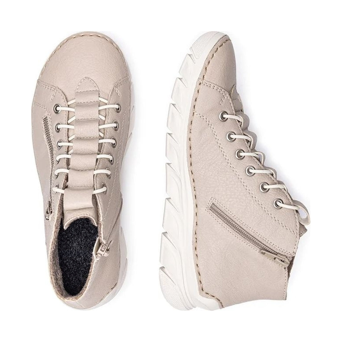 beige casual closed ladies short boots