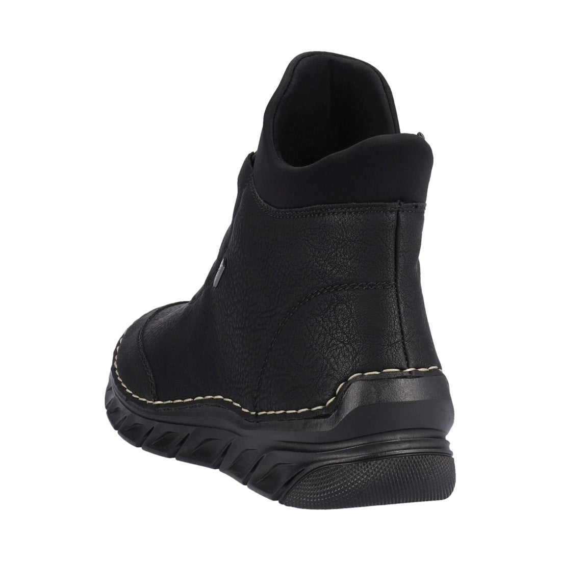 black casual closed ladies mid height boots