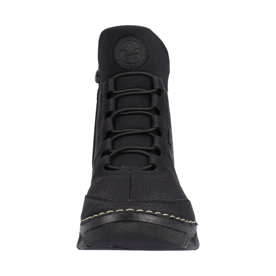 black casual closed ladies mid height boots