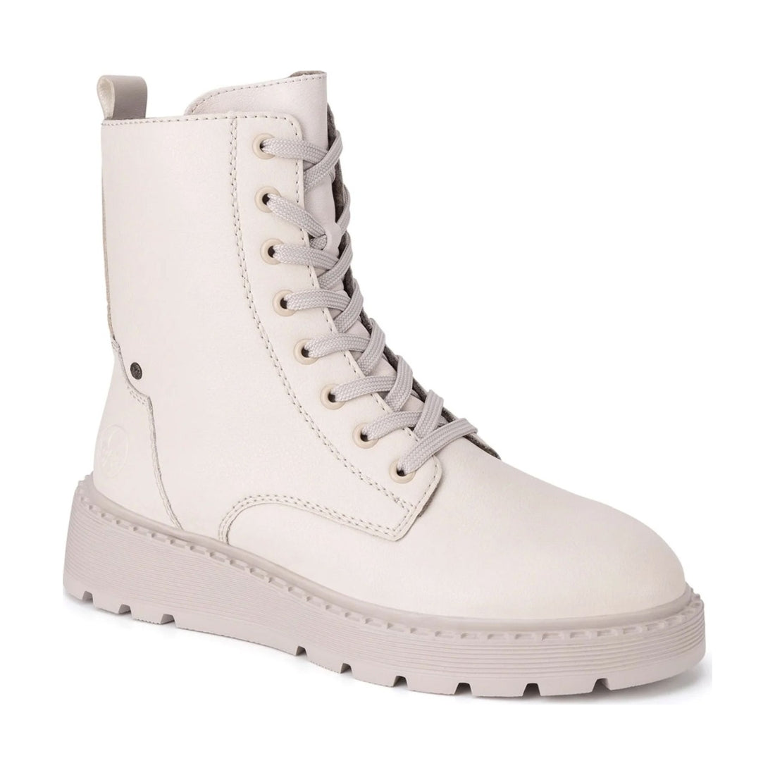 beige casual closed ladies mid height boots