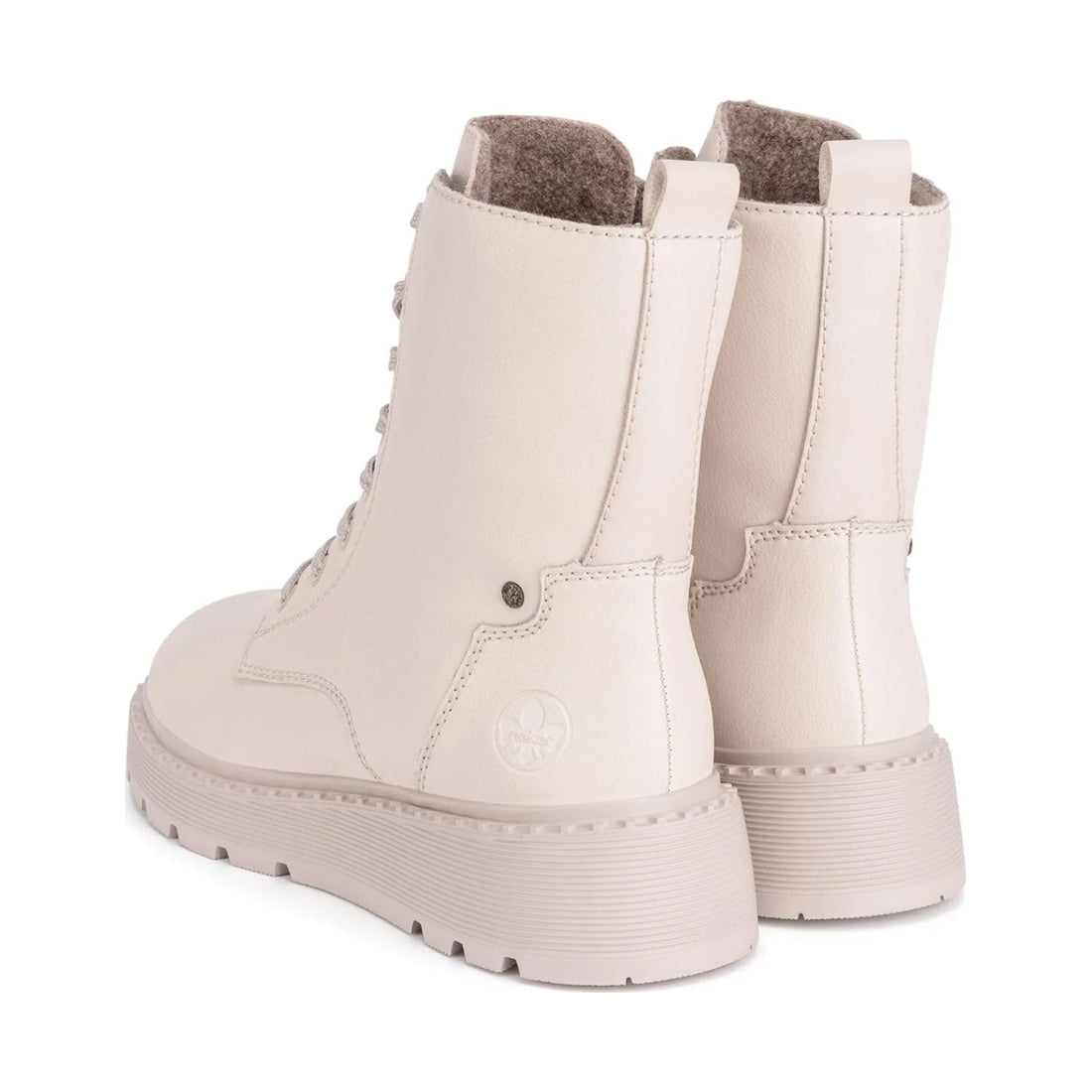 beige casual closed ladies mid height boots