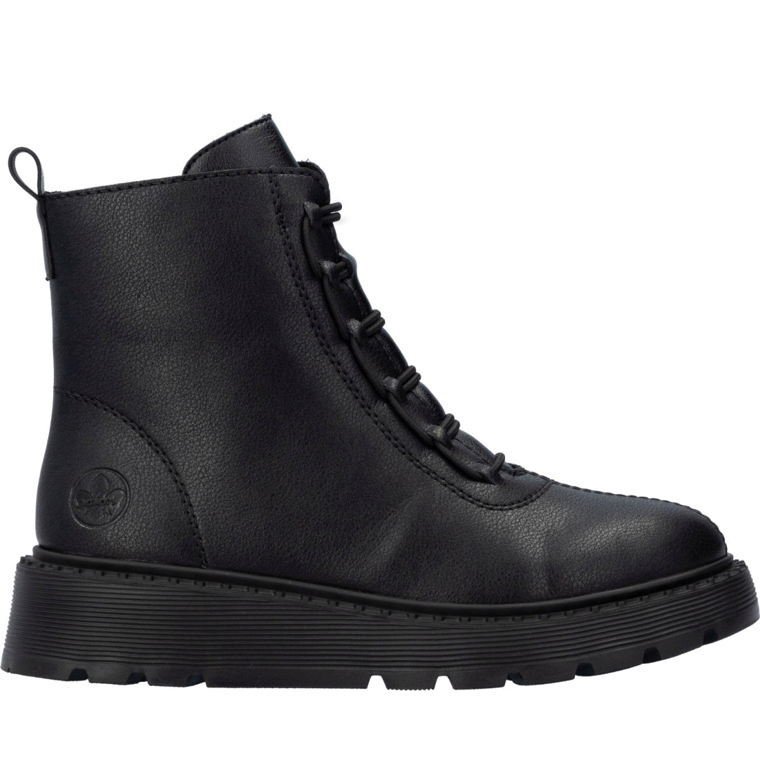 black casual closed ladies mid height boots