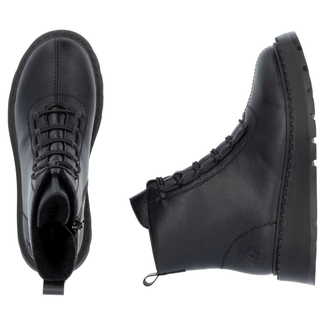 black casual closed ladies mid height boots