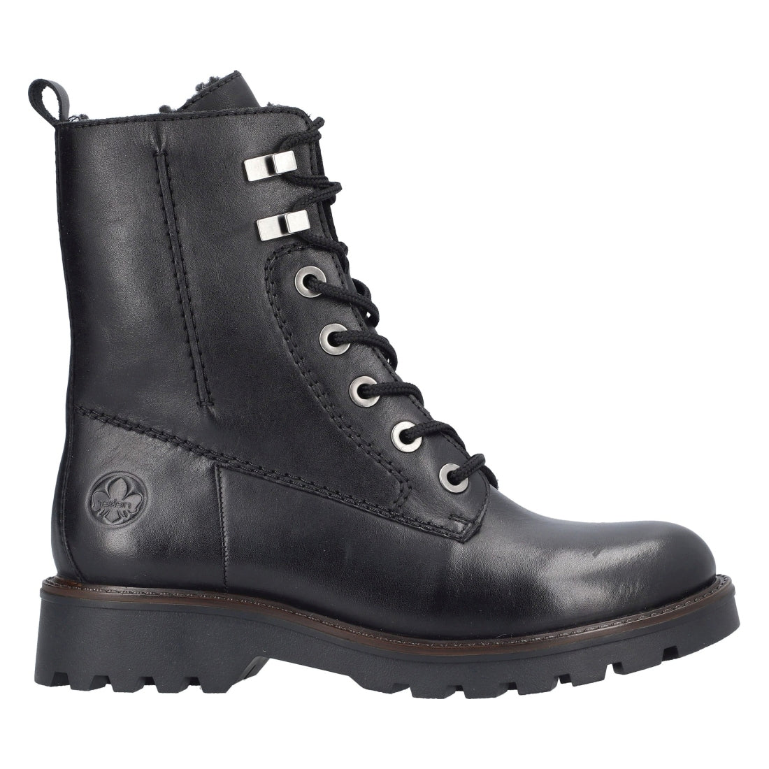 black casual closed ladies mid height boots