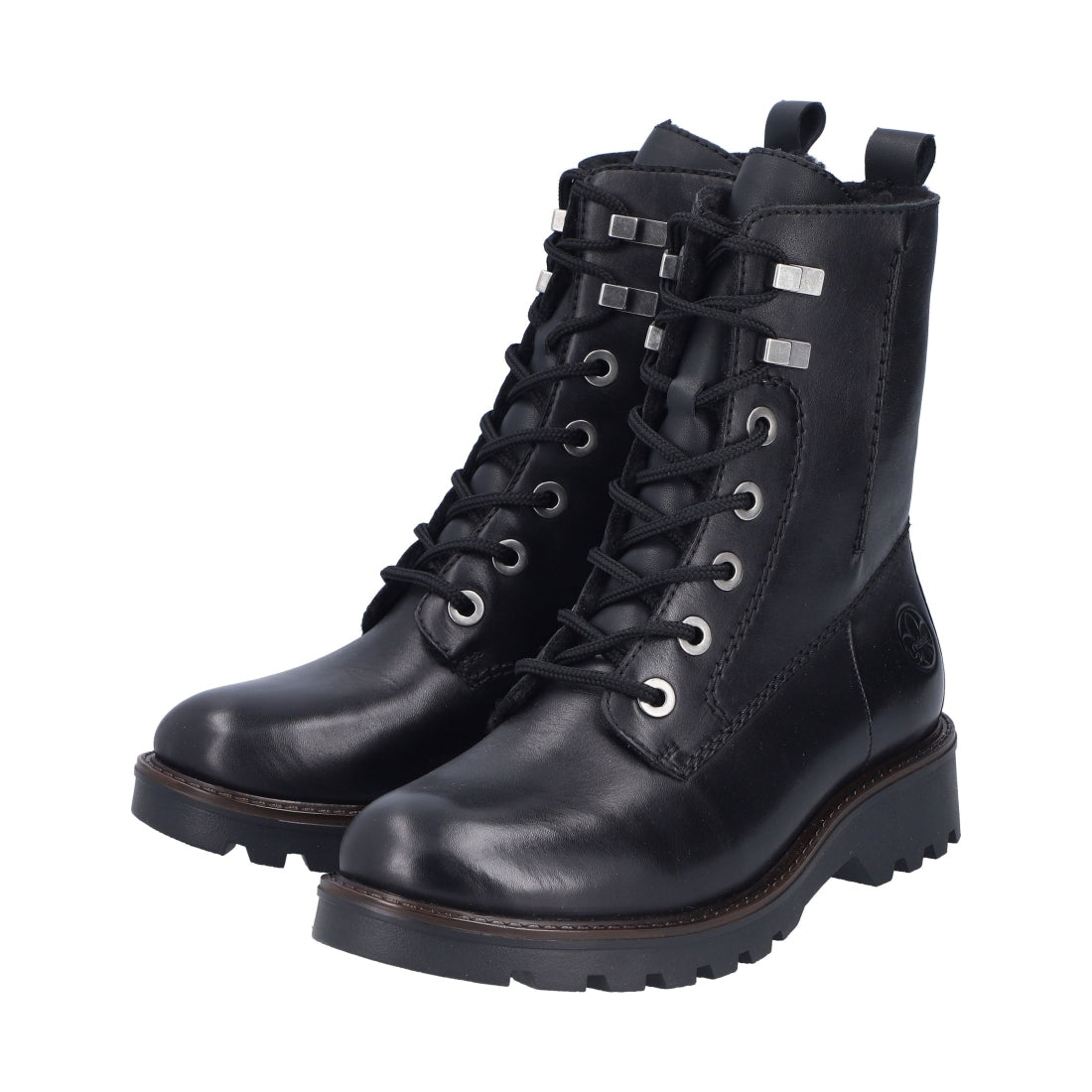 black casual closed ladies mid height boots