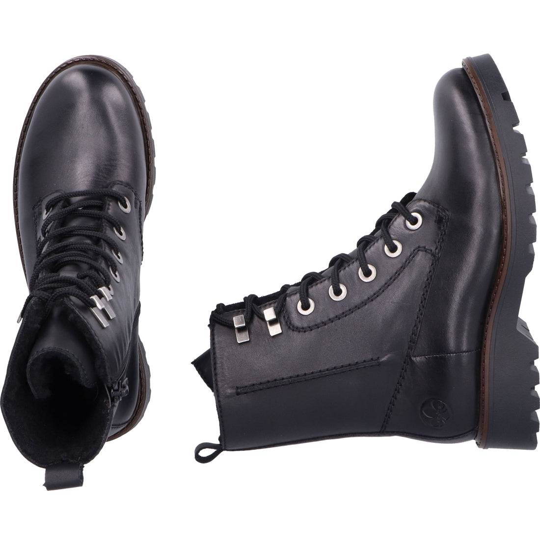 black casual closed ladies mid height boots