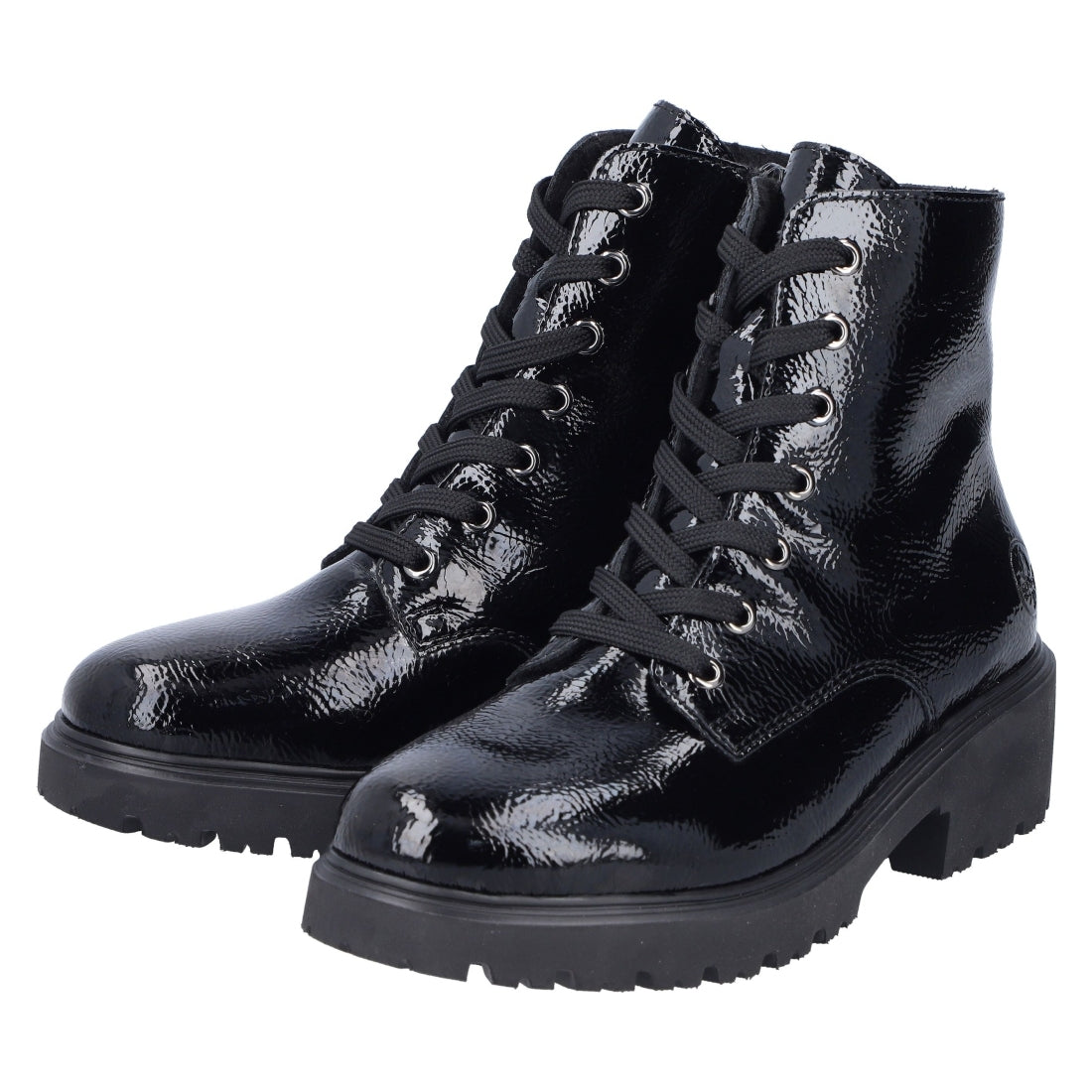 black casual closed ladies mid height boots