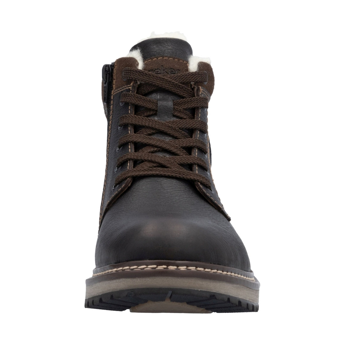 brown casual closed men's boots