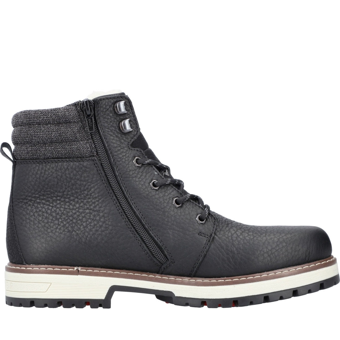 black casual closed men's boots