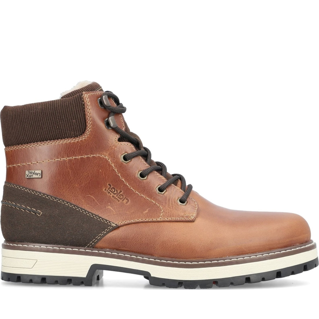 brown casual closed men's boots