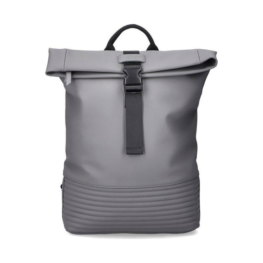 grey casual backpack
