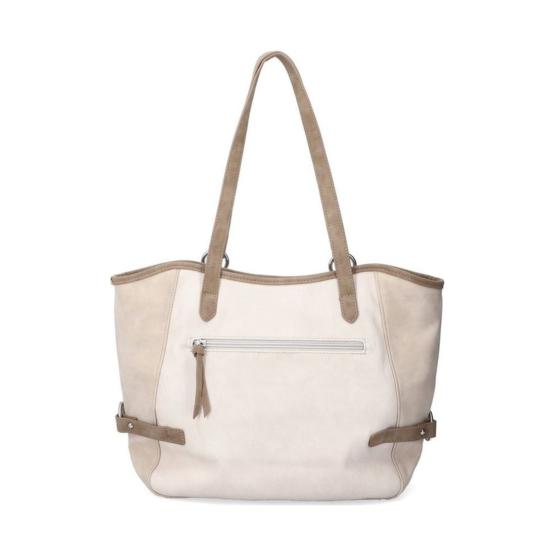 beige casual tote bag