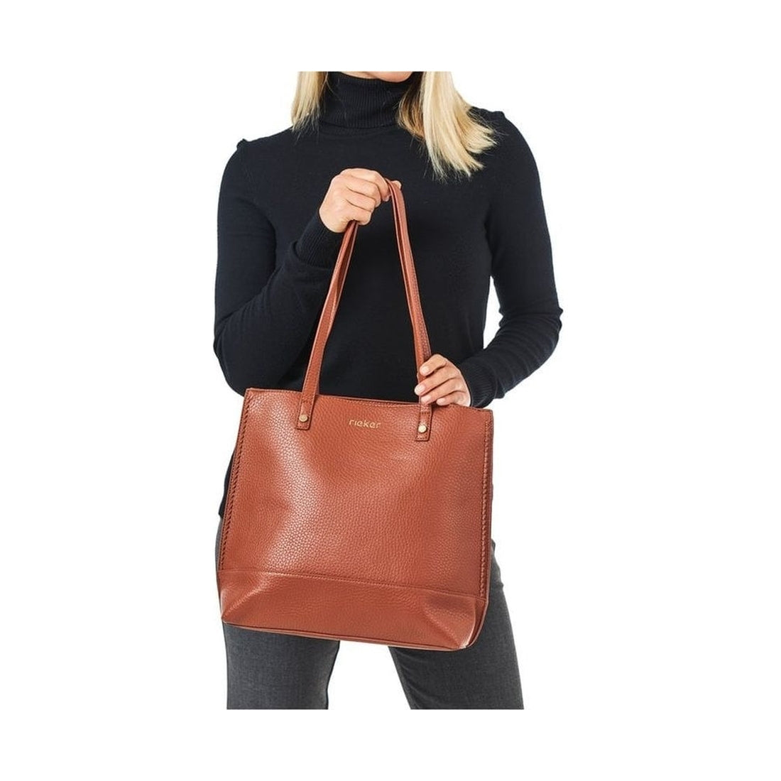 beige casual tote bag