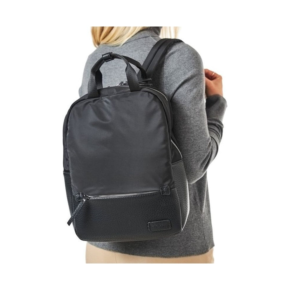 black casual backpack