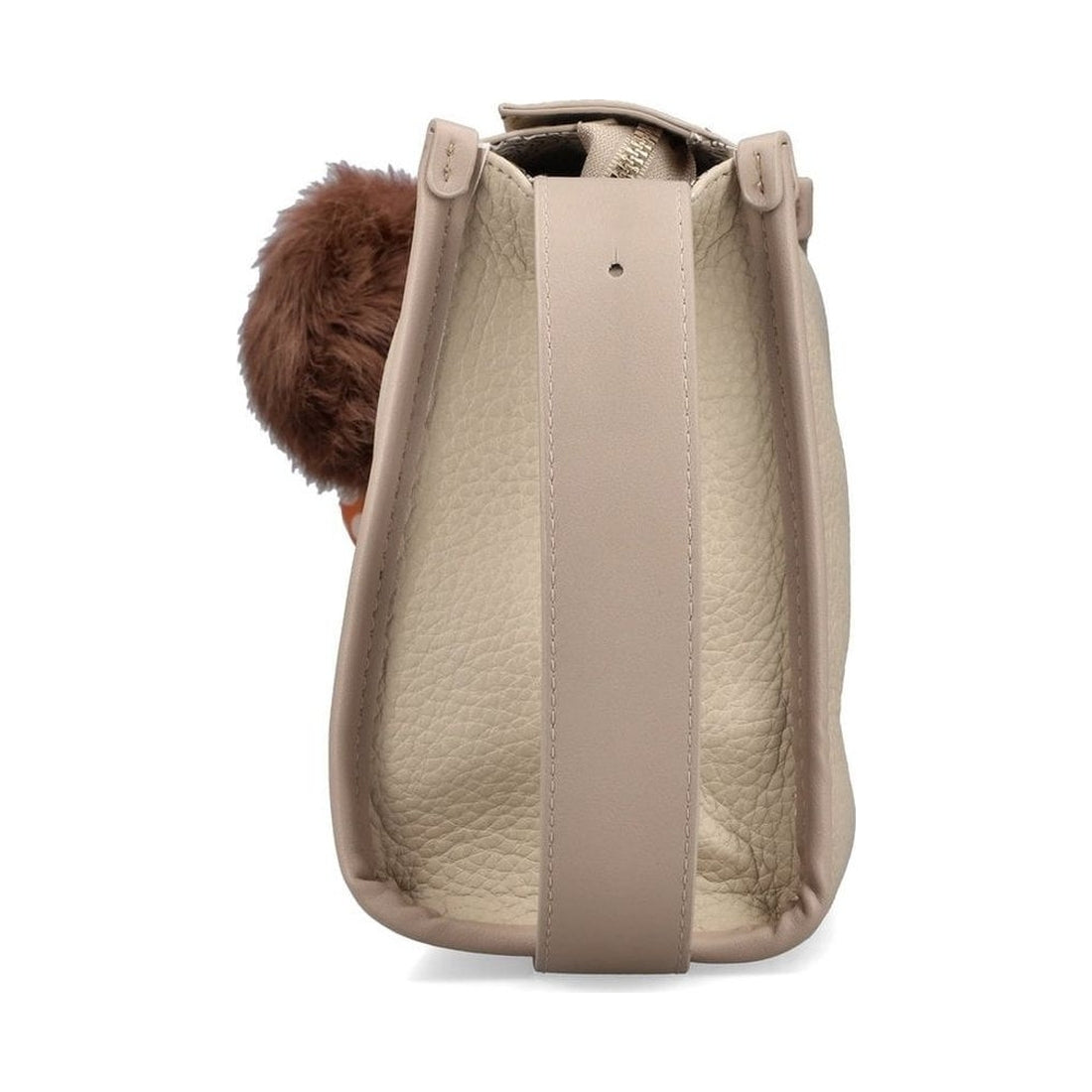 beige casual tote bag