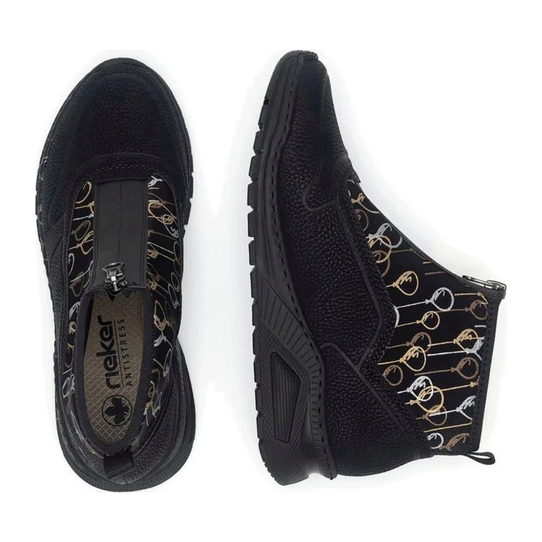 black casual closed ladies short boots