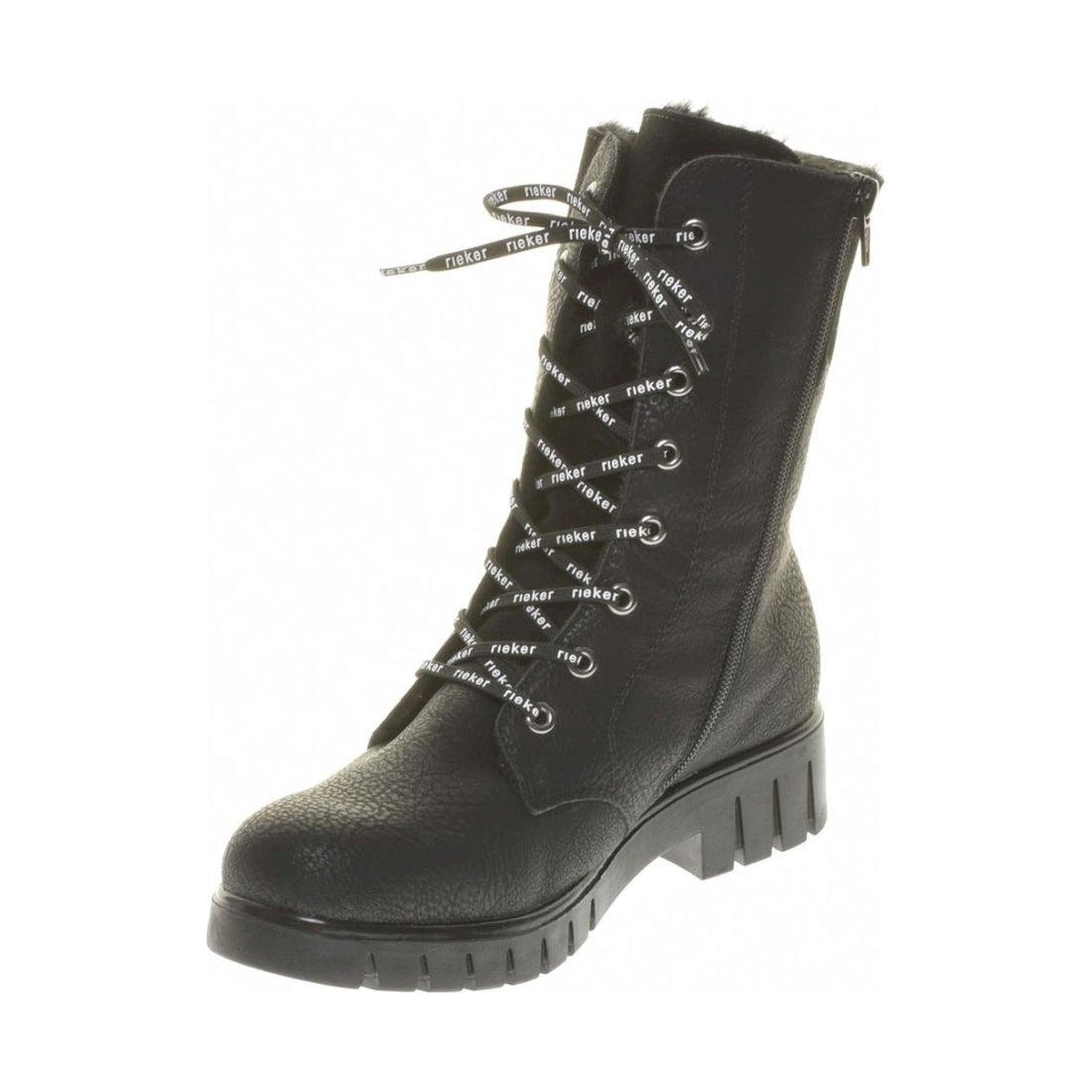 black casual closed ladies mid height boots