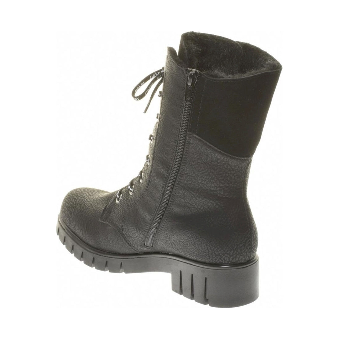 black casual closed ladies mid height boots