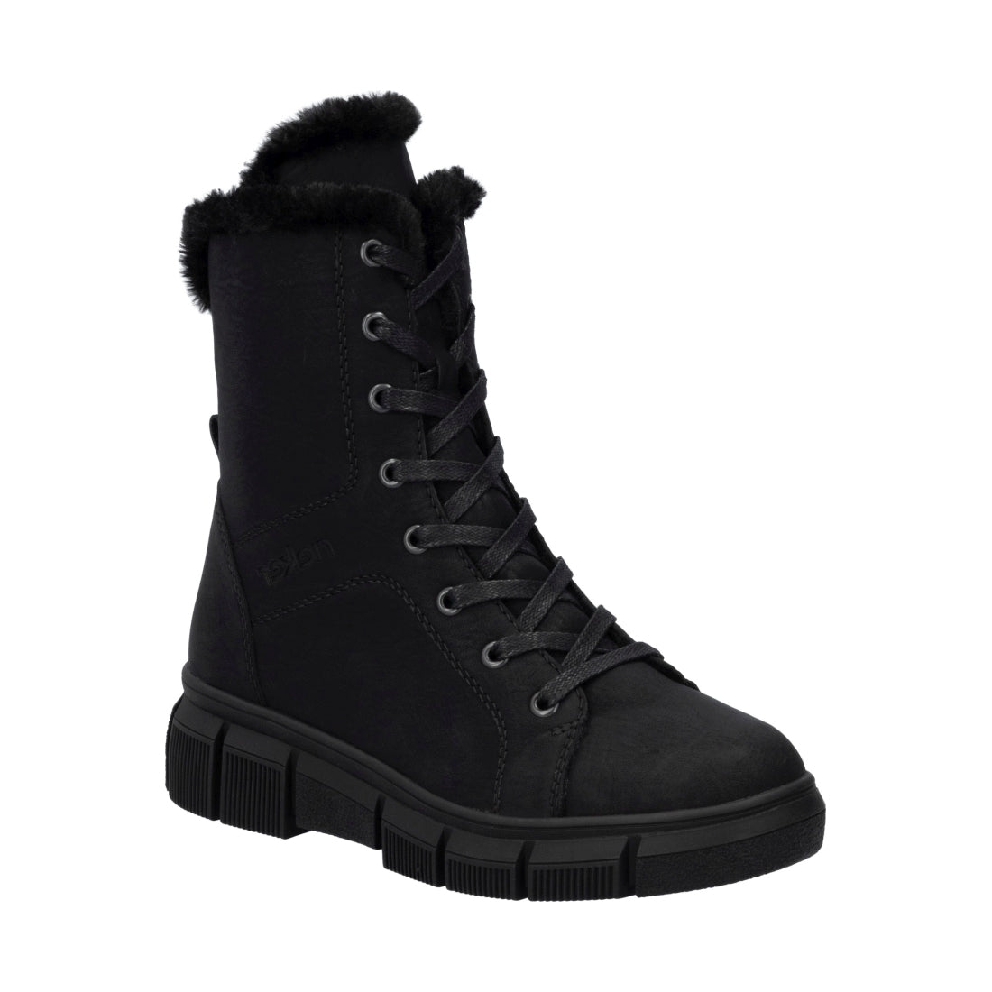 black casual closed ladies mid height boots