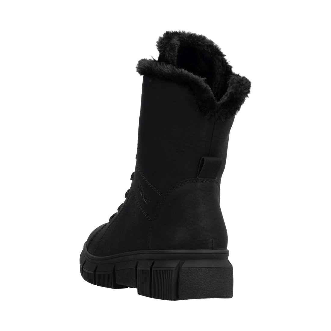 black casual closed ladies mid height boots