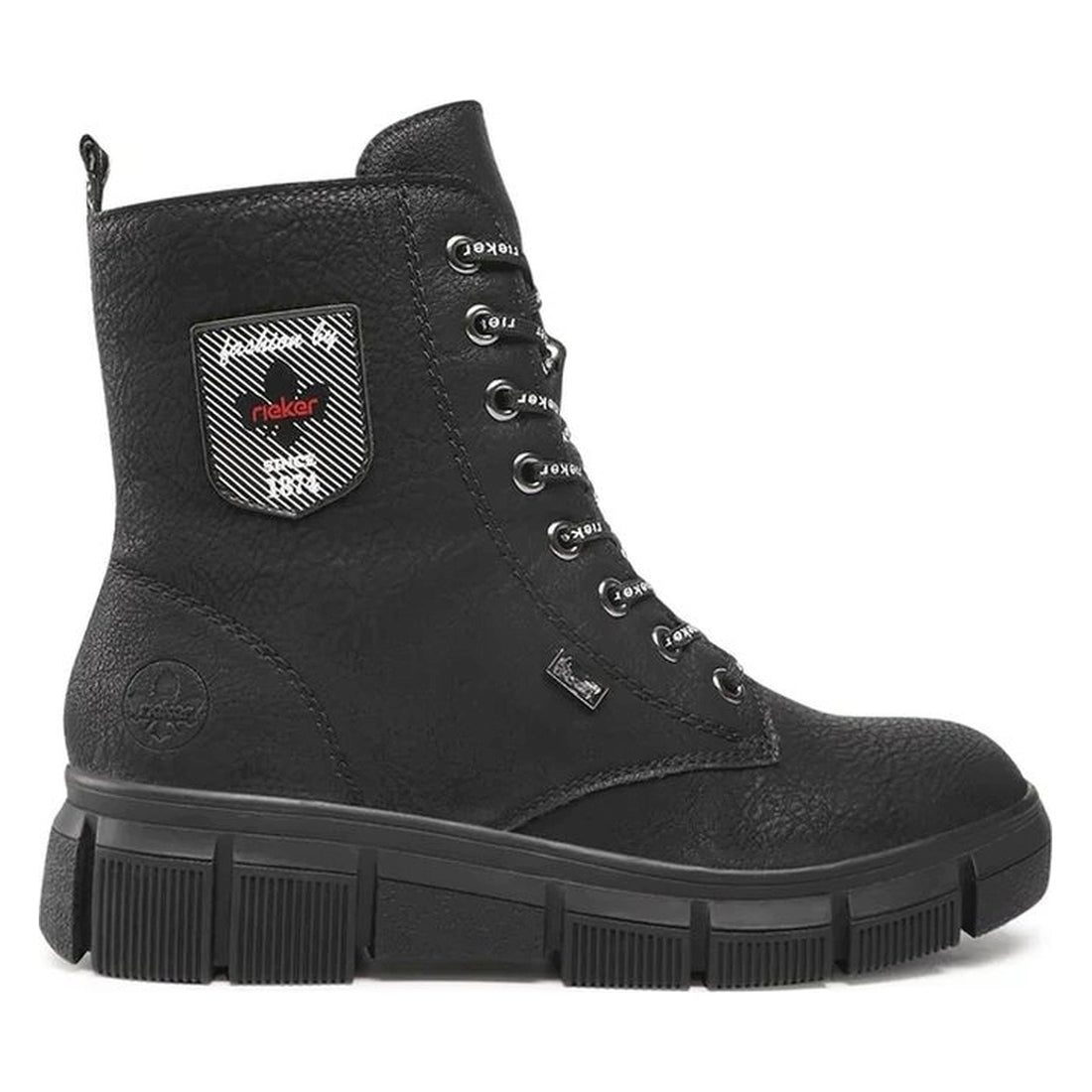 black casual closed ladies mid height boots