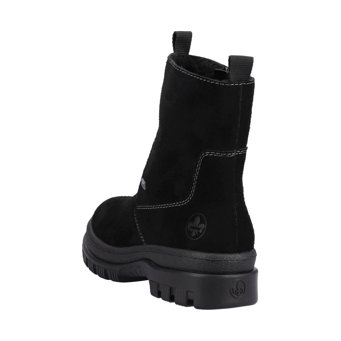 black casual closed ladies mid height boots