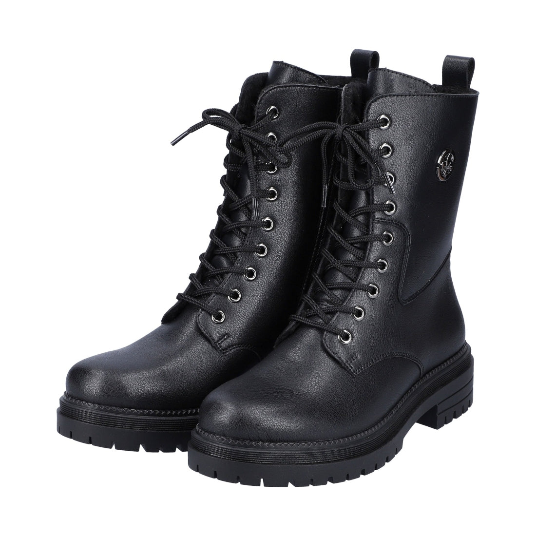 black casual closed ladies mid height boots