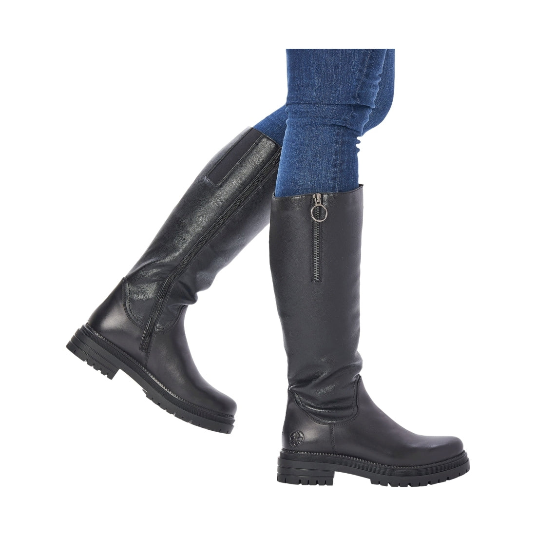 black casual closed ladies' boots