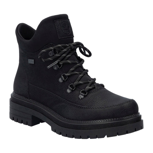 black casual closed ladies mid height boots