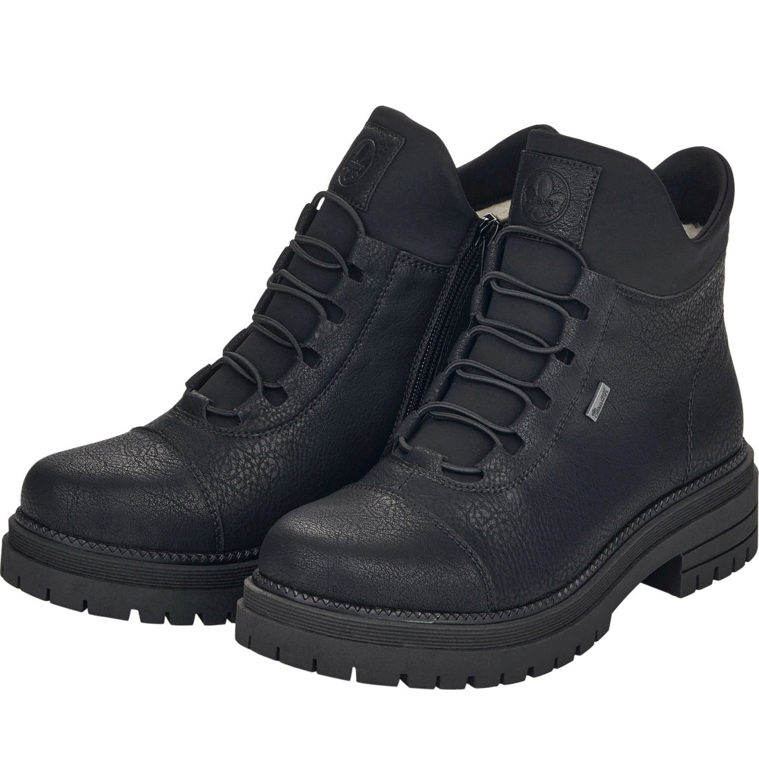 black casual closed ladies mid height boots