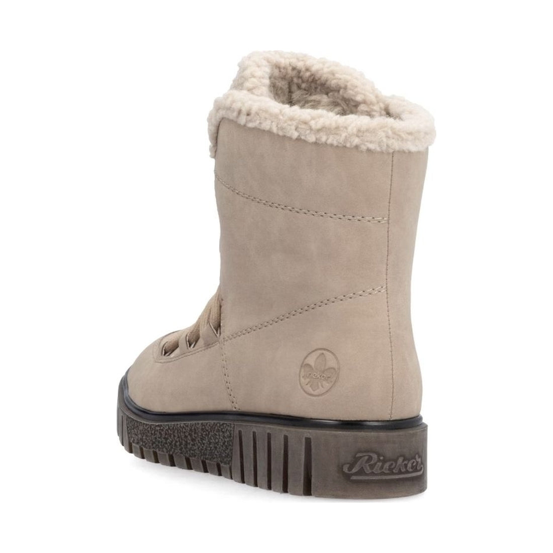 beige casual closed ladies mid height boots