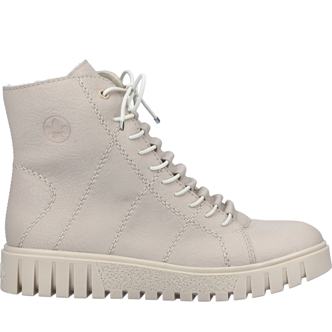 beige casual closed ladies mid height boots