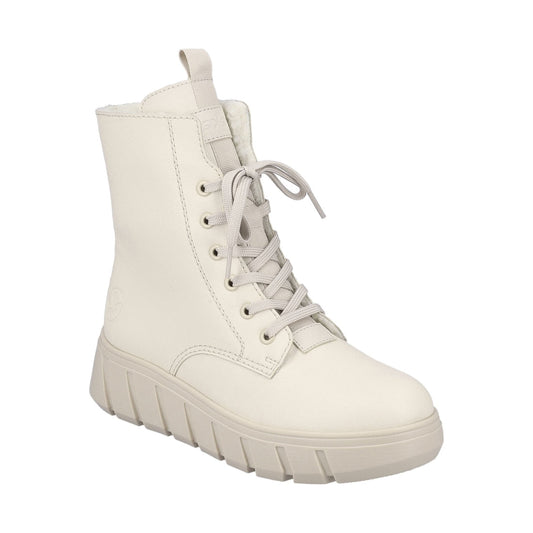 beige casual closed ladies mid height boots