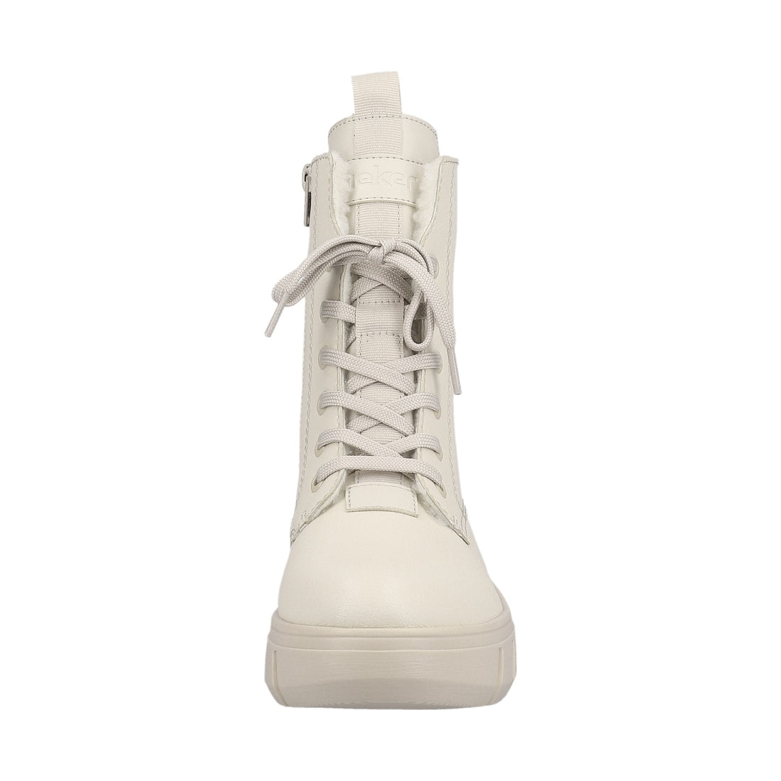 beige casual closed ladies mid height boots