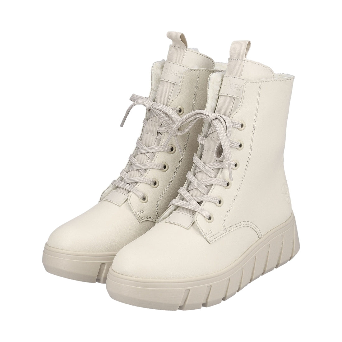 beige casual closed ladies mid height boots