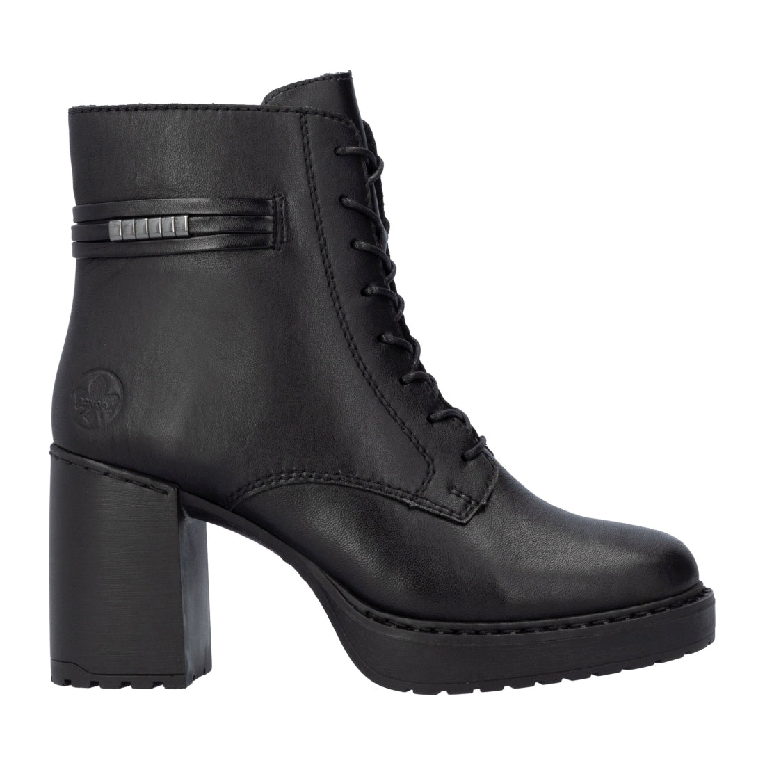 black casual closed ladies mid height boots