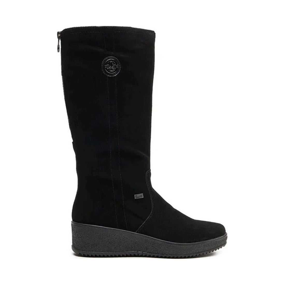 black casual closed ladies' boots