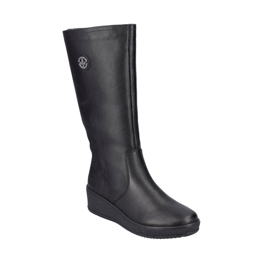 black casual closed ladies' boots