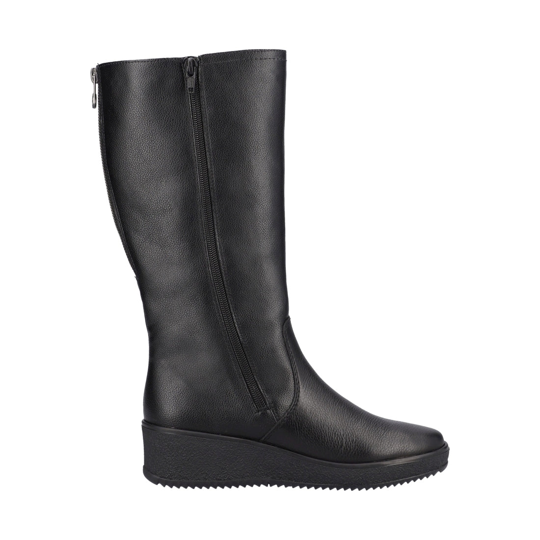 black casual closed ladies' boots