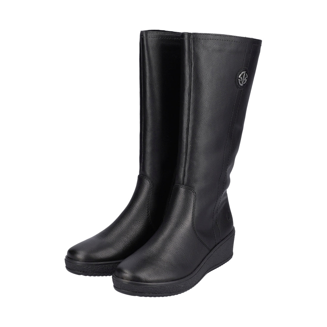 black casual closed ladies' boots