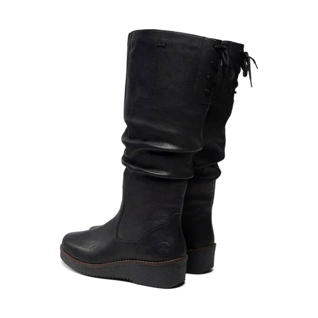 black casual closed ladies' boots