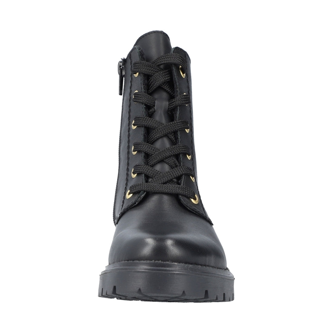 black casual closed ladies mid height boots